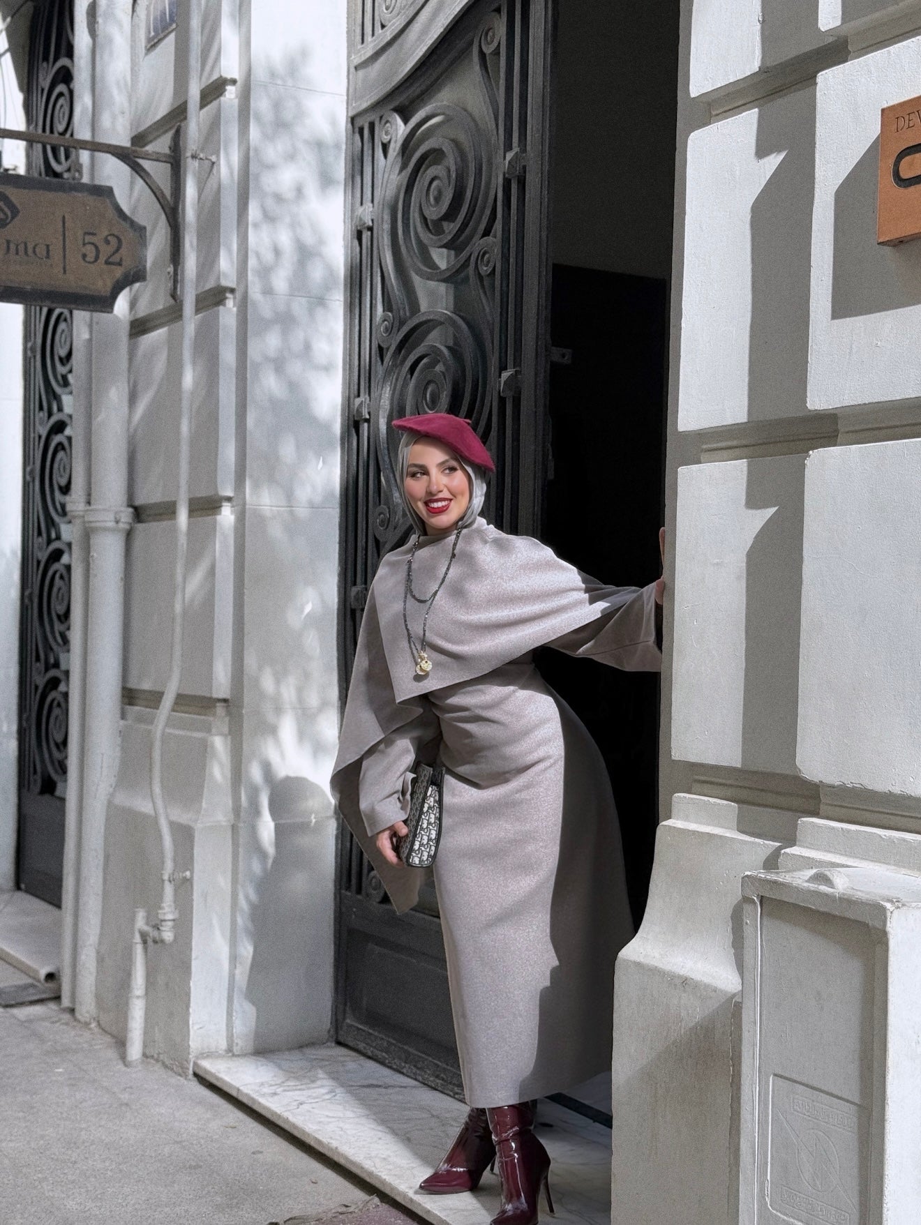 Cozy Cape Dress - Gresh