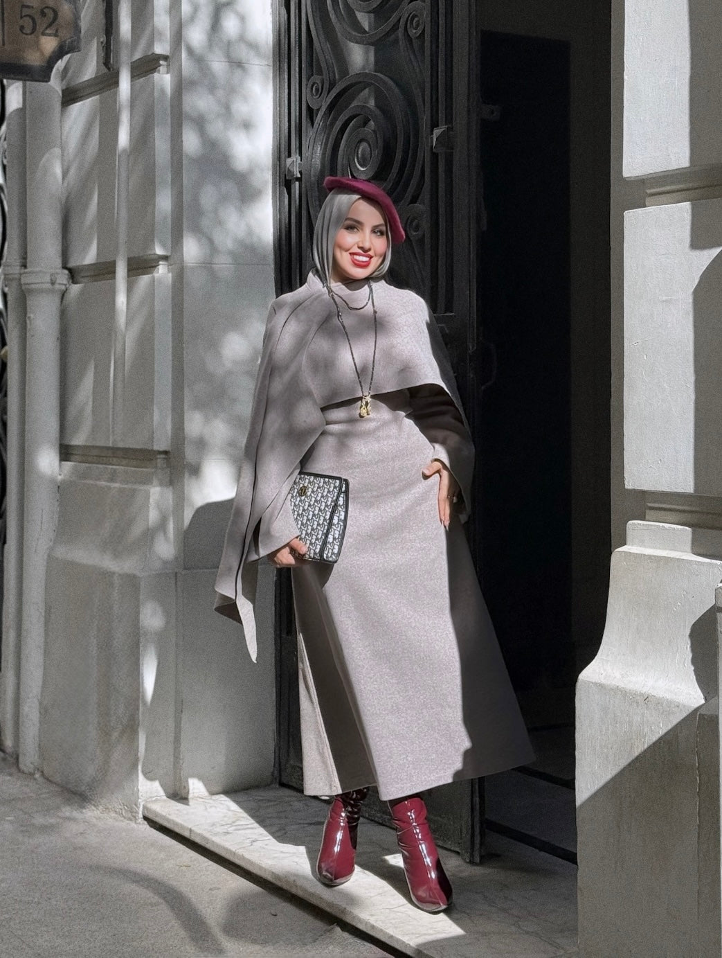 Cozy Cape Dress - Gresh