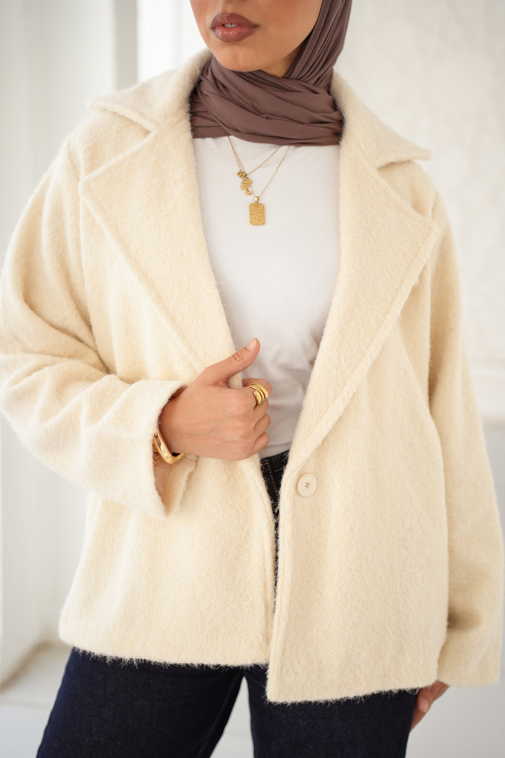 Wool Blend Jacket - Crame