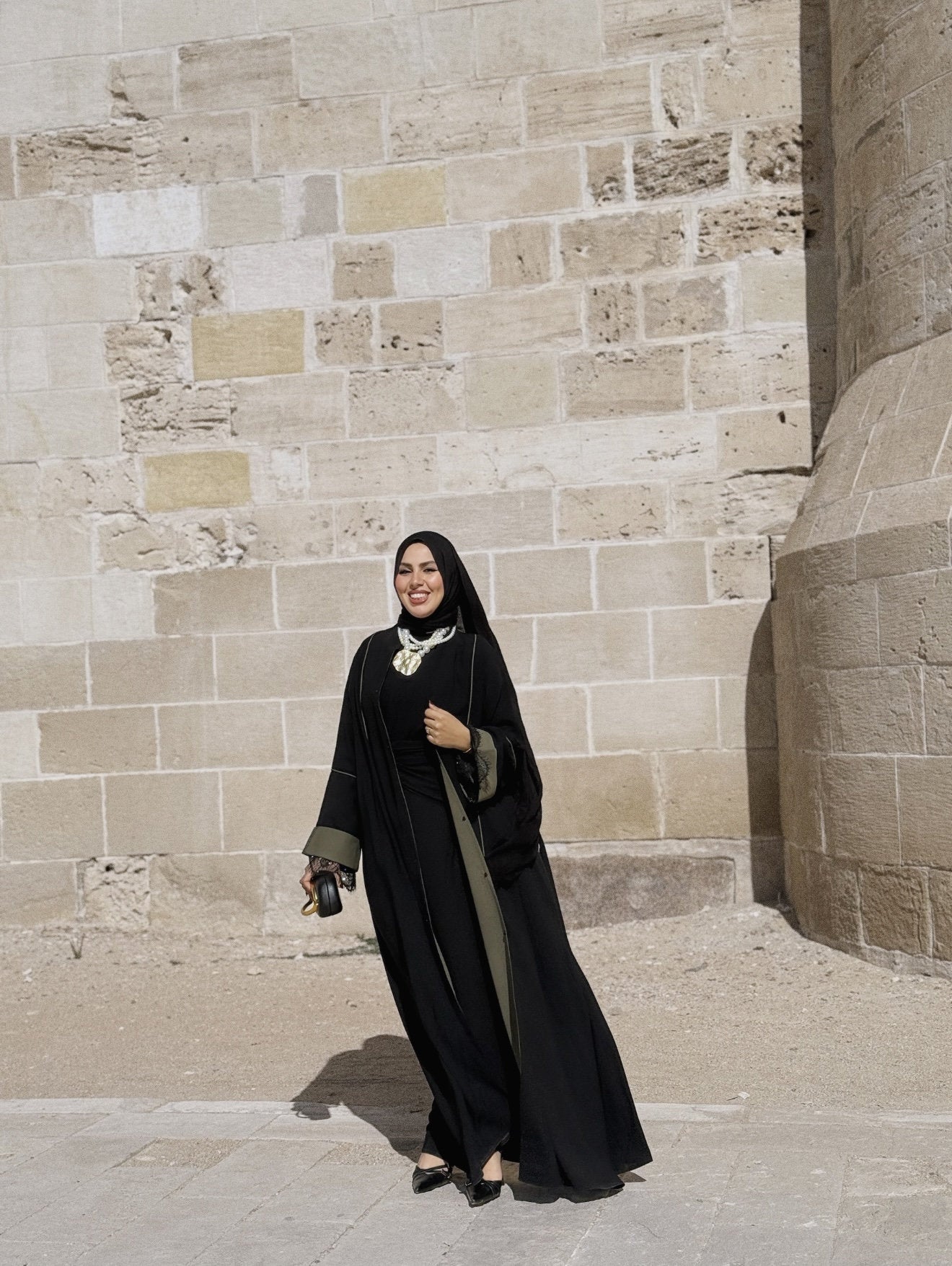 Olive Lace Abaya